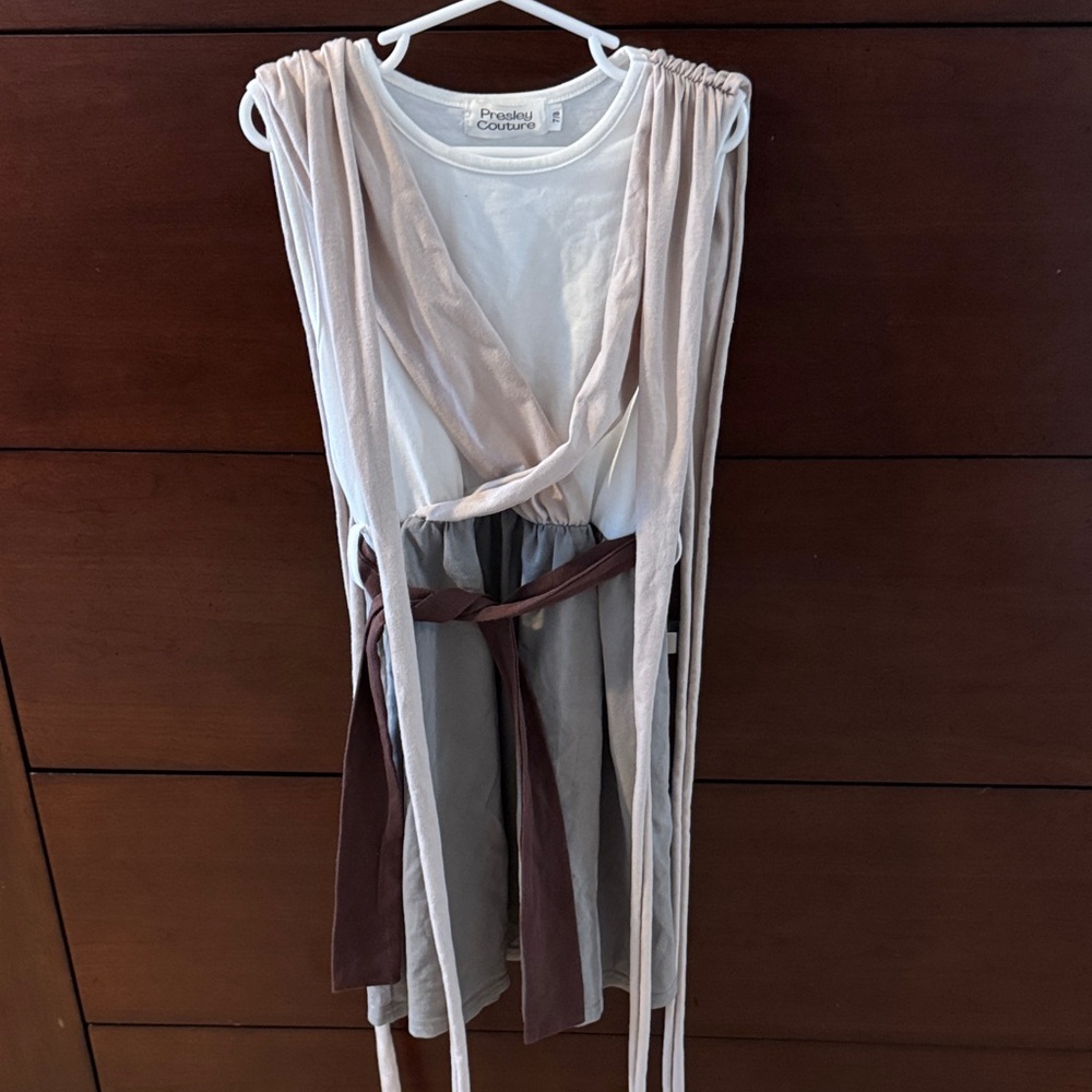 Star Wars Themed Cotton Dress-Up. Sleeveless Dress with Sash